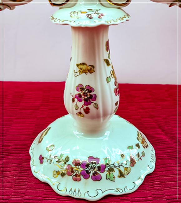 Porcelán gyertyatartó