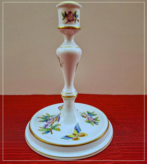 Porcelán gyertyatartó