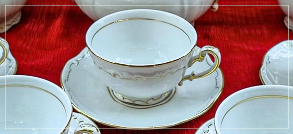 Porcelán kávés készlet