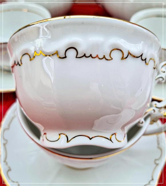 Porcelán kávés készlet