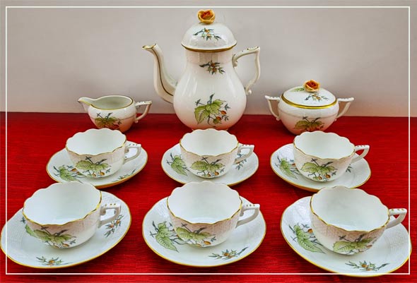 Porcelán kávés készlet