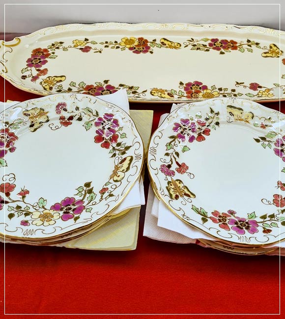 Porcelán Zsolnay készlet