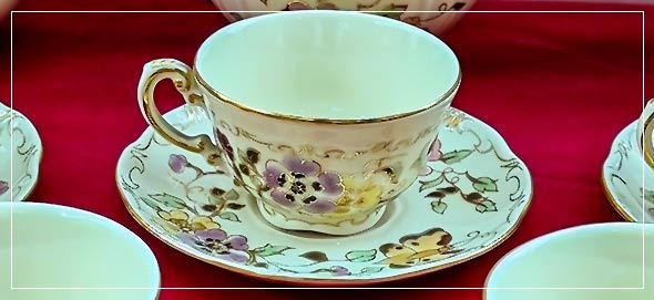 Porcelán Zsolnay készlet