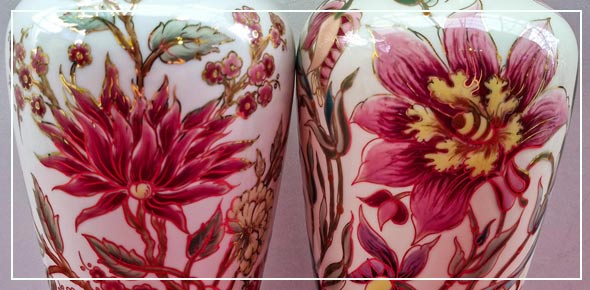 Porcelán Zsolnay váza